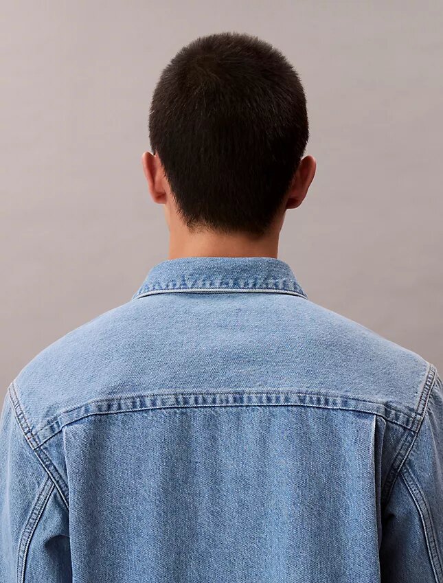90S Emblem Denim Overshirt 90S Emblem Denim Overshirt