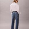 90S Straight Cotton Linen Jeans