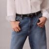 90S Straight Cotton Linen Jeans