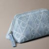 Allover Emblem Logo Denim Beauty Case