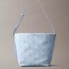 Allover Emblem Logo Denim Bucket Bag