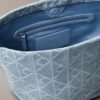 Allover Emblem Logo Denim Bucket Bag