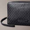 Allover Emblem Logo Pouch