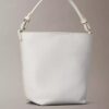 Allover Emblem Logo Small Bucket Bag with Pouch