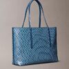 Allover Emblem Logo Small Tote Bag with Pouch