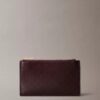Allover Emblem Logo Top Zip Card Case