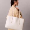 Allover Emblem Logo Tote Bag with Pouch