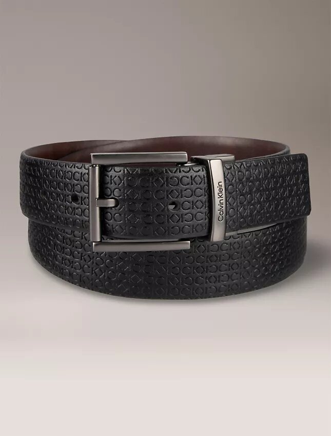 Allover Monogram Logo Reversible Belt Allover Monogram Logo Reversible Belt