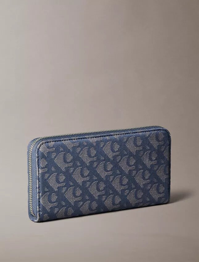 Allover Monogram Long Zip Wallet Allover Monogram Long Zip Wallet