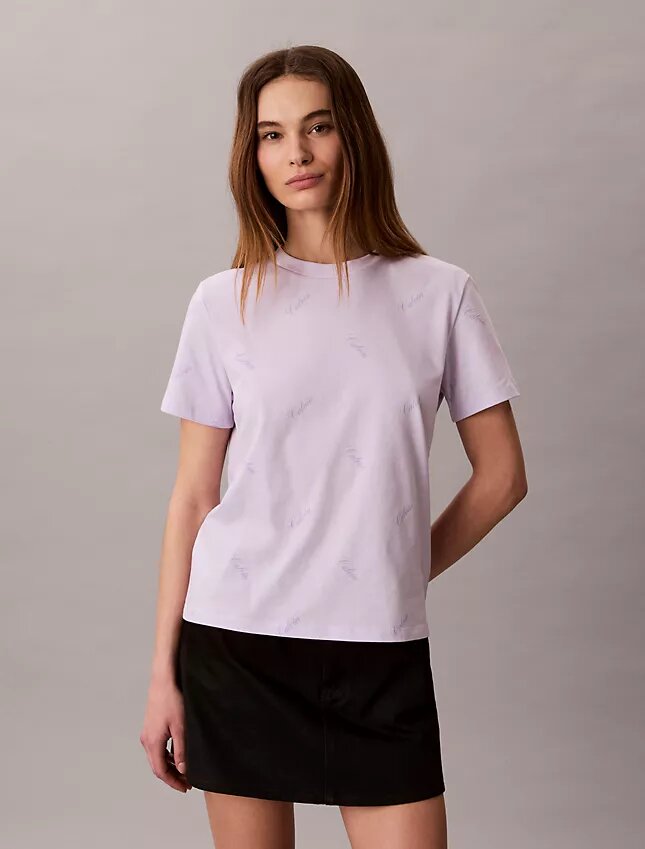 Allover Script Logo Classic T-Shirt Allover Script Logo Classic T-Shirt