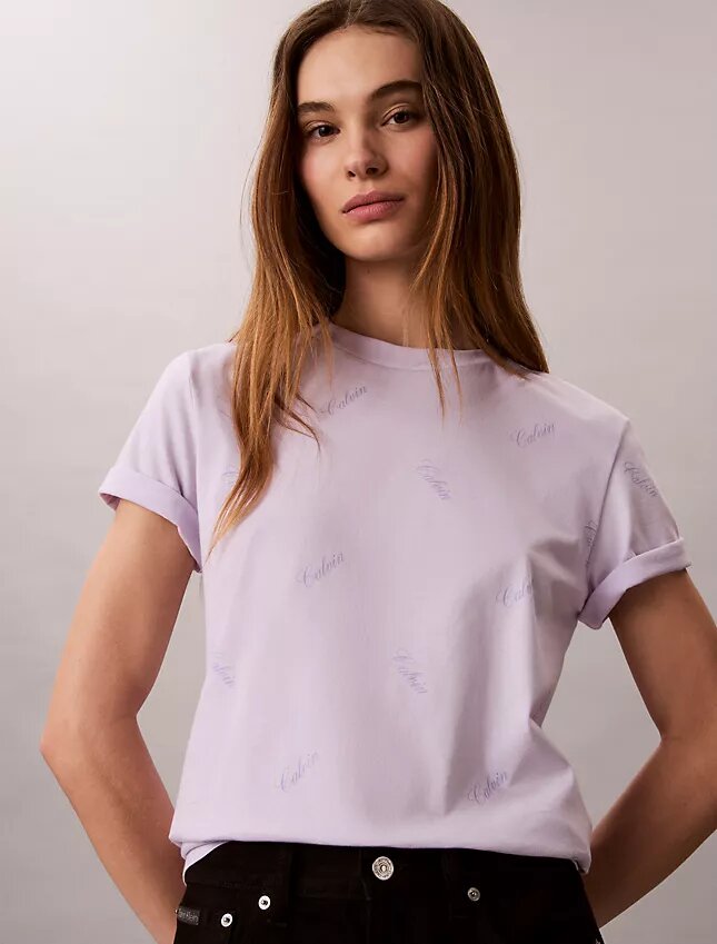 Allover Script Logo Classic T-Shirt Allover Script Logo Classic T-Shirt