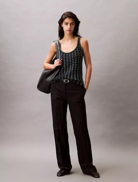 Beaded Cotton Crochet Tank