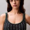 Beaded Cotton Crochet Tank