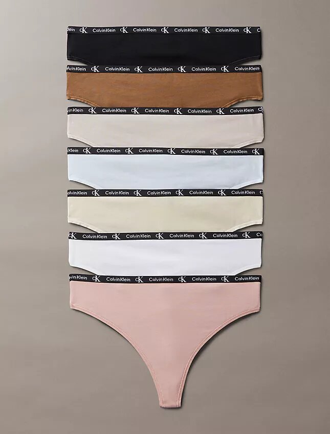 Calvin Klein 1996 Cotton Stretch 7-Pack Modern Thong Calvin Klein 1996 Cotton Stretch 7-Pack Modern Thong