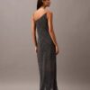 Chiffon Printed Asymmetrical Maxi Dress