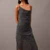 Chiffon Printed Asymmetrical Maxi Dress