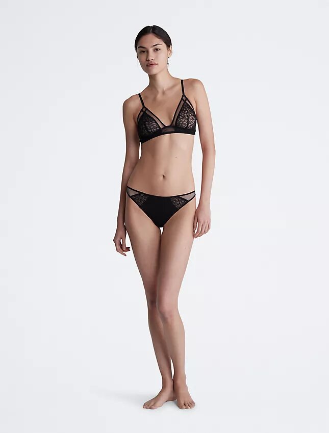 Ck Black Graphic Lace Bikini Ck Black Graphic Lace Bikini