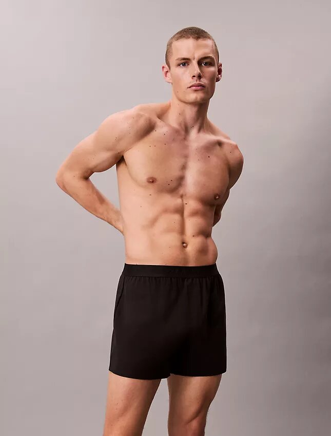 Ck Black Lounge Slim Knit Boxer Ck Black Lounge Slim Knit Boxer