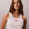 Contour Rib Logo Graphic Tank Top