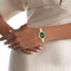 Contoured Bezel Oval Dial Watch
