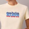 Contrast Logo Graphic Slim T-Shirt