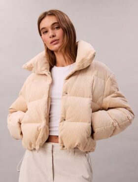 Corduroy Puffer Jacket