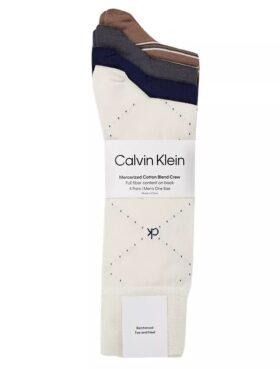 Cotton Blend 4-Pack Dress Socks