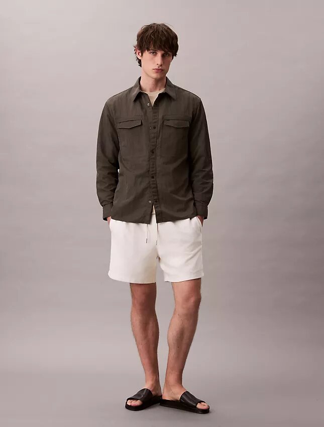 Cotton Blend Boucle Pull-On Shorts Cotton Blend Boucle Pull-On Shorts