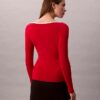 Cotton Blend Classic Scoopneck Sweater