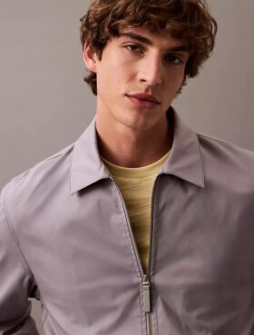 Cotton Blend Classic Zip Shirt Jacket Cotton Blend Classic Zip Shirt Jacket