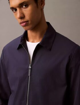 Cotton Blend Classic Zip Shirt Jacket Cotton Blend Classic Zip Shirt Jacket
