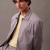 Cotton Blend Classic Zip Shirt Jacket Cotton Blend Classic Zip Shirt Jacket