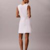 Cotton Blend V-Neck Mini Dress