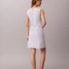 Cotton Blend V-Neck Mini Dress