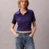 Cotton Contour Rib Polo Tee