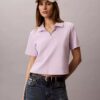 Cotton Contour Rib Polo Tee