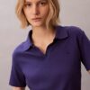 Cotton Contour Rib Polo Tee