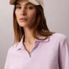 Cotton Contour Rib Polo Tee