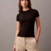 Cotton Contour Rib T-Shirt
