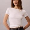 Cotton Contour Rib T-Shirt