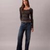 Cotton Contour Rib U-Neck Tee Cotton Contour Rib U-Neck Tee