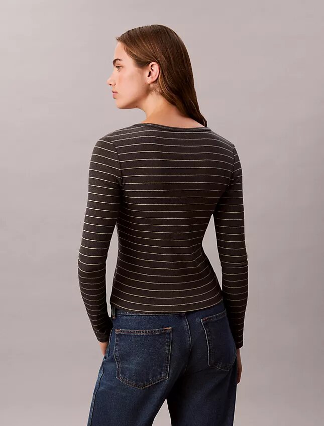 Cotton Contour Rib U-Neck Tee Cotton Contour Rib U-Neck Tee