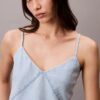 Cotton Linen Blend Denim Tank Top Cotton Linen Blend Denim Tank Top