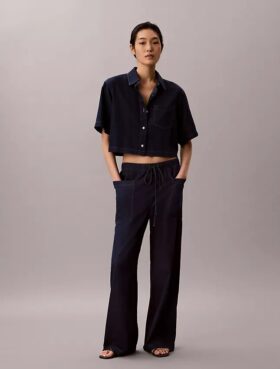 Cotton Lyocell Pull-On Cargo Pants