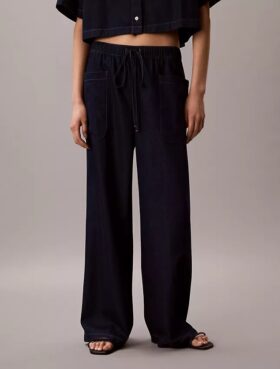 Cotton Lyocell Pull-On Cargo Pants