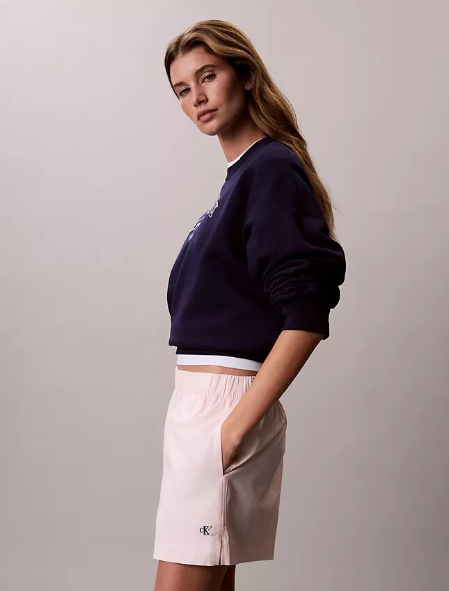 Cotton Poplin Pull-On Shorts Cotton Poplin Pull-On Shorts