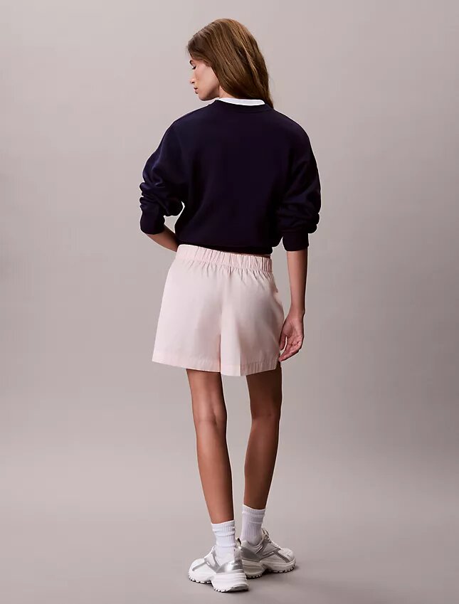 Cotton Poplin Pull-On Shorts Cotton Poplin Pull-On Shorts