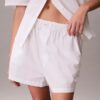 Cotton Poplin Sleep Shorts