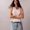 Cotton Poplin Sleeveless Top