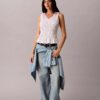 Cotton Poplin Sleeveless Top